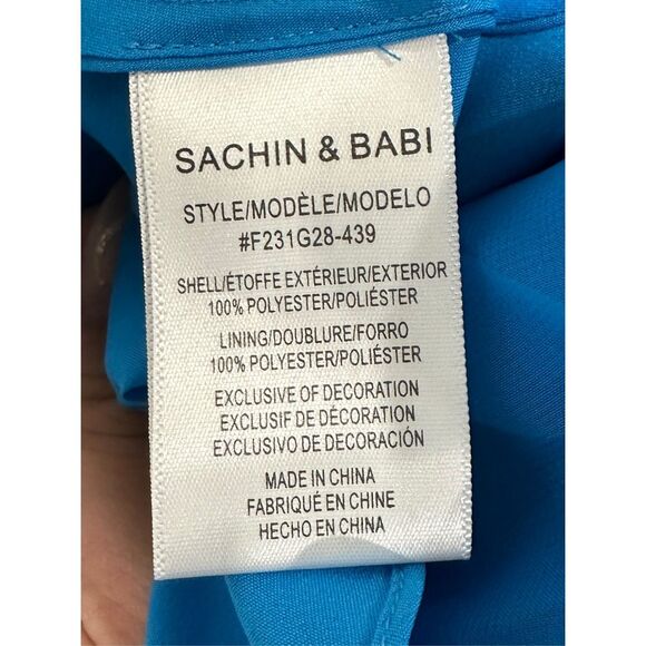 NWT Sachin & Babi Makayla One-Shoulder Gown Size 10 $995 - Picture 11 of 12